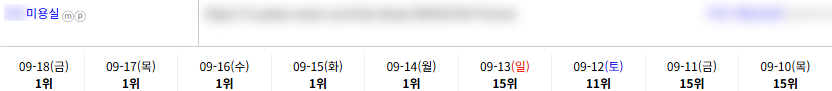 일반/기타 키워드 순위 상승 레퍼런스