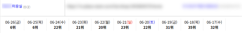 일반/기타 키워드 순위 상승 레퍼런스