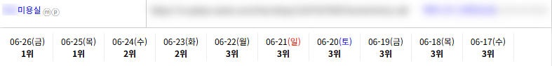 일반/기타 키워드 순위 상승 레퍼런스