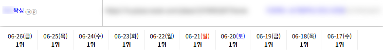 일반/기타 키워드 순위 상승 레퍼런스