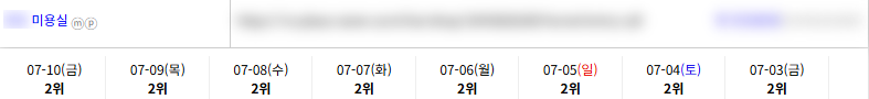 일반/기타 키워드 순위 상승 레퍼런스