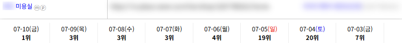 일반/기타 키워드 순위 상승 레퍼런스